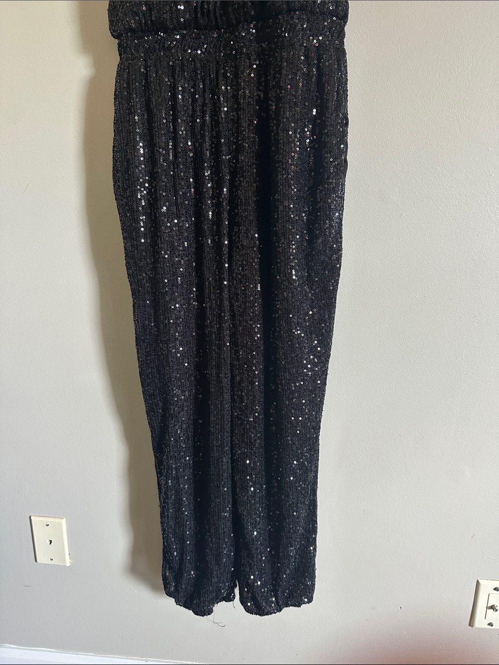 Mustard Seed Shimmering Charcoal Jumpsuit - Picture 8 of 11